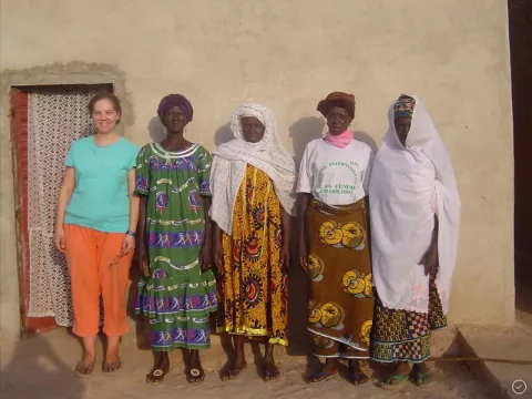 Kozak with a group of entrepreneurs in Burkina Faso, West Africa.