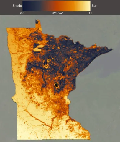 Map: Minnesota Solar Suitability App