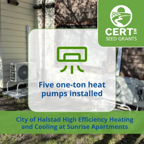 City of Halstad High Efficiency Heating and Cooling heat pumps