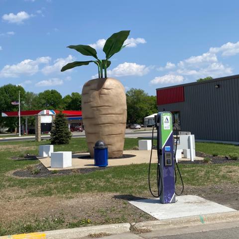 World's largest sugar beet and EV charging station