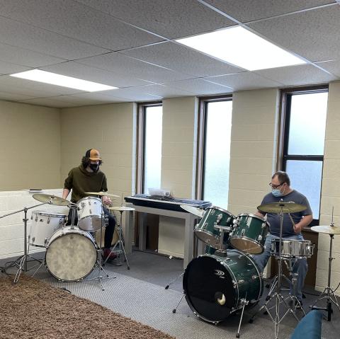 Drum lessons at Headwaters