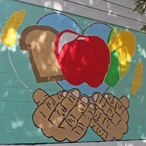 Hubbard Food Shelf mural 