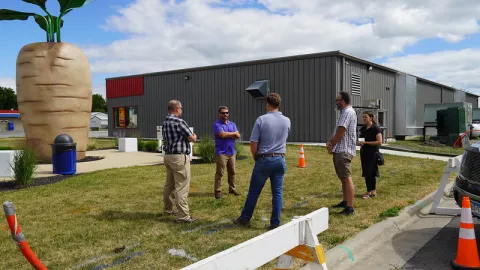 CERTs staff visits Halstad in 2022.