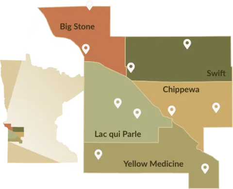 Map of region