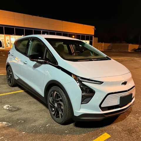 Picking up the Bolt in January 2023. 