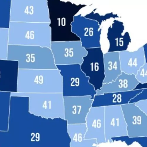 Snapshot of ACEEE 2022 energy efficiency state rankings