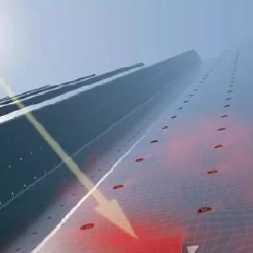sunlight warming solar panel