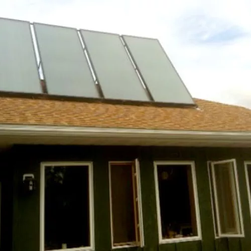 Camphill solar hot water installation