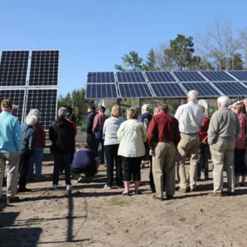 Solar installation at Lutheran Church of the Cross in Nisswa, MN