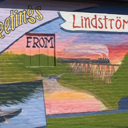 Mural in Lindstrom, MN