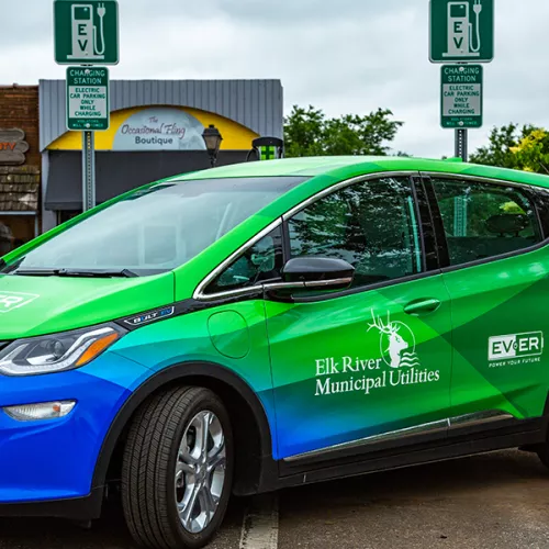 elk river ev and charger