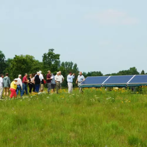 Curious consumers tour LREC community solar garden in Pelican Rapids