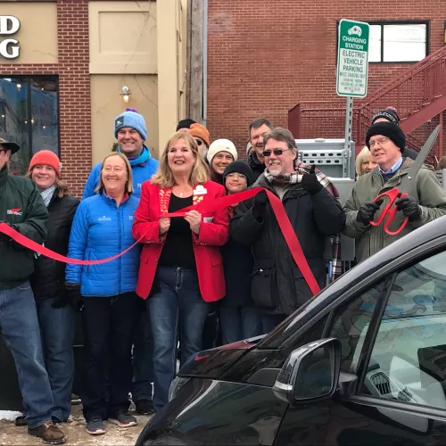 ev ribbon cutting