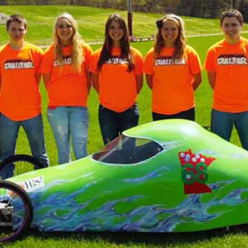 Royalton YES! Team with their super mileage car