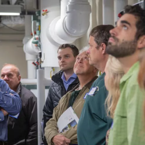 Lakeland PBS CEO Bill Sanford gives tour of building