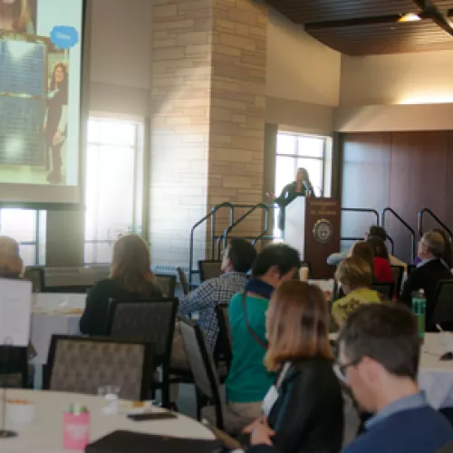 Diana McKeown introduces Metro CERT Staff at Annual Event