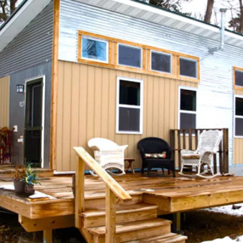 The Eco-Affordable Home was featured during the 2014 Sustainable Places Tour sponsored by the Bemidji Sustainability Committee
