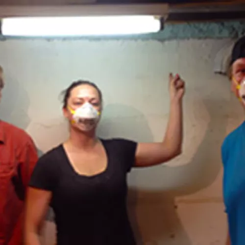 Pilot home for Giving Comfort At Home gets a thumbs up for air sealing