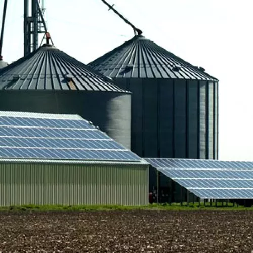 Solar installations at Guentzel Family Farms