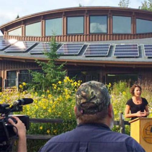 Hartley Nature Center in Duluth renovated its solar energy system and added battery backup