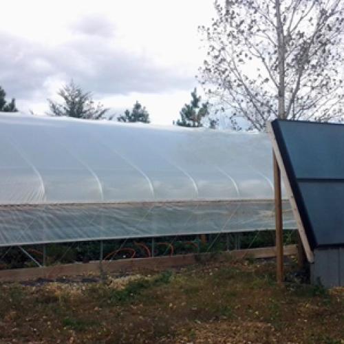 Solar-powered season extension: High tunnel heating research