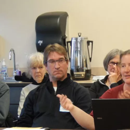 A shot of attendees at the event