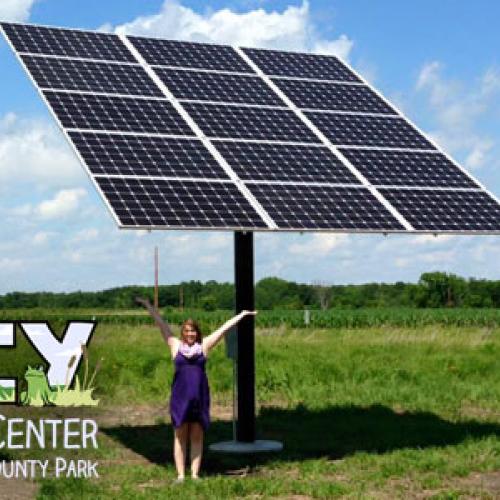 First solar installation at Ney Nature Center