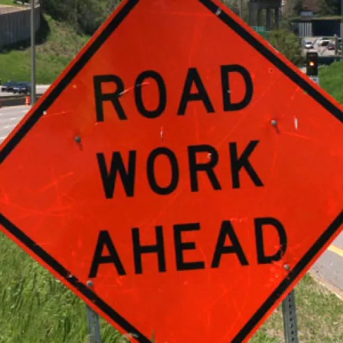 Traffic sign near 94