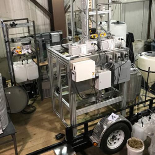 The process developed by Ruan and Anderson converts scum to biodiesel that can be directly used in utility vehicles on-site, leading to substantial cost savings