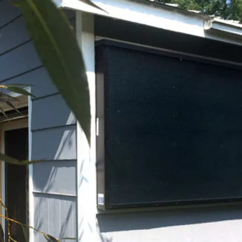 Solar air heat system on Sarah Hayden Shaw's "Shopfice"