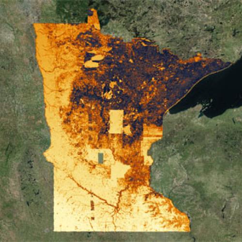 Statewide view from the MN Solar Suitability App