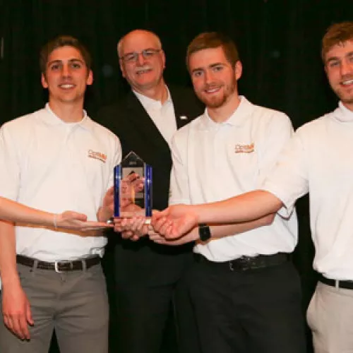 L to R: Laurel Johnston, Cavan Wagg, Patrick Huelman, Peter Schneider, and Collin Coltman