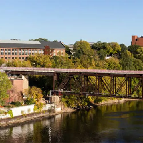 A new combined heat and power facility is under construction at the University of Minnesota