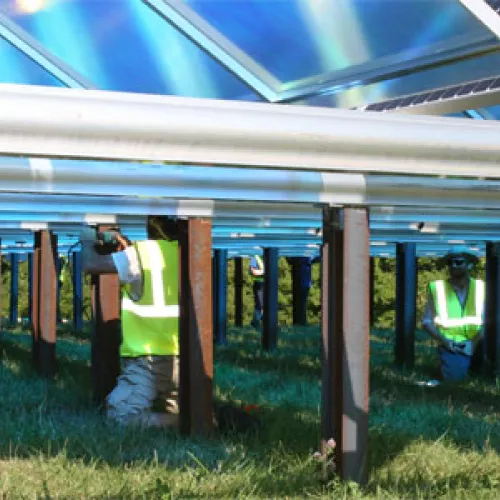 Installing the solar project