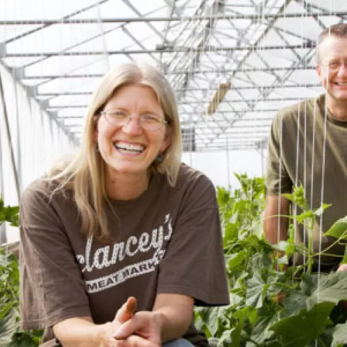 Sandy and Lonny Deitz with Whitewater Garden Farms in Altura