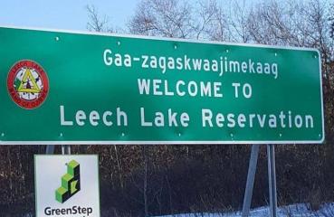 leech lake sign