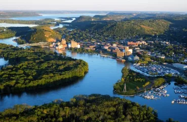 Aerial view of Red Wing