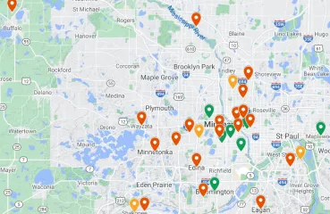 2022 Metro CERT Seed Grant map