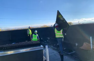Solar array on Amber Apartments