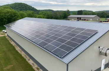 Solar array on Semcac warehouse