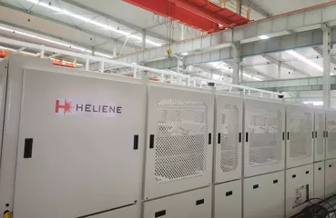 Laminators at Heliene's Mountain Iron facilities. 