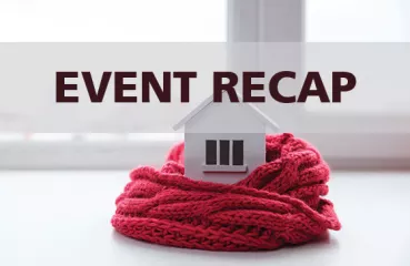 Event Recap House with a scarf wrapped around it
