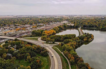 City of Willmar aerial shot