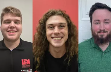 Left to right: Cole Rossman, Lucas LiaBraaten, and Joseph Morphew