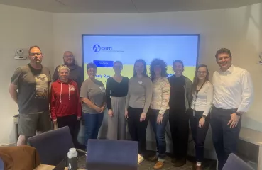 Keely Rau and Sara Padich with the Rochester Sustainability and Resiliency Commissioners