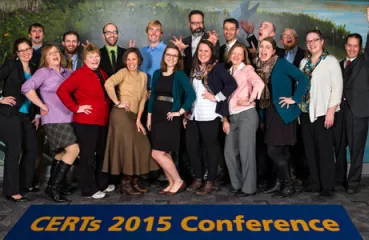 CERTs staff getting silly at the conference