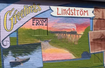 Mural in Lindstrom, MN