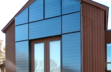 Solar thermal air heat wall at PWELC