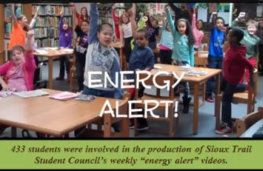 Sioux Trail Elementary won the Battle of the Buildings by conserving energy!