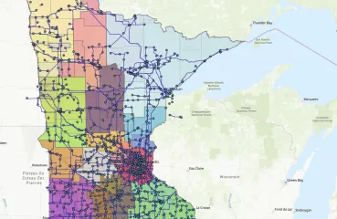 MN renewable energy collaboration map